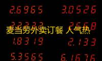 麦当劳外卖订餐 人气热度 ：29℃